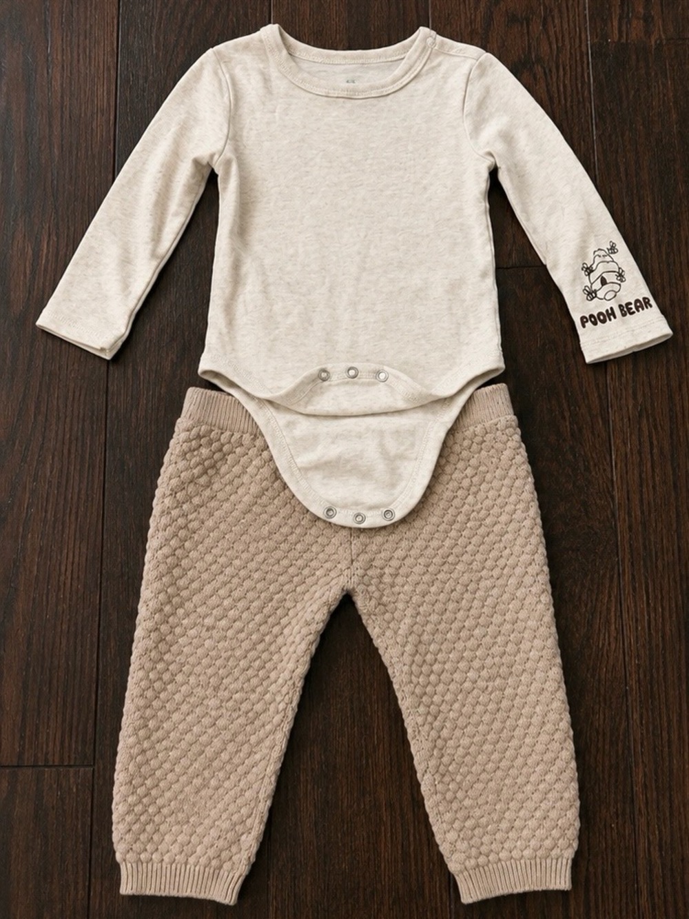 Disney Baby Winnie the Pooh Bodysuit Knit Pants Set 18M Neutral